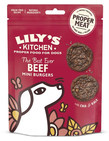 Lily's kitchen Dog the best ever beef mini burgers