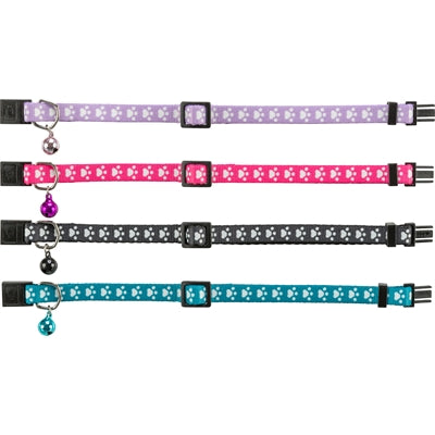 Trixie Halsband kat print poot elastisch assorti