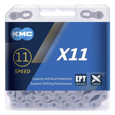 KMC X11 EPT Fietsketting - 118 schakels - Grijs