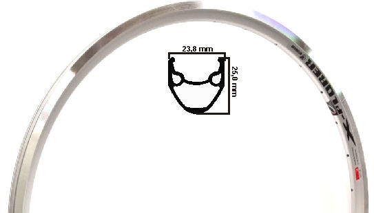 Weinmann x-plorer velg zilver etrto 406 20 inch 32 gaats