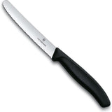 Victorinox tafel- tomatenmes gekarteld zwart lemmet