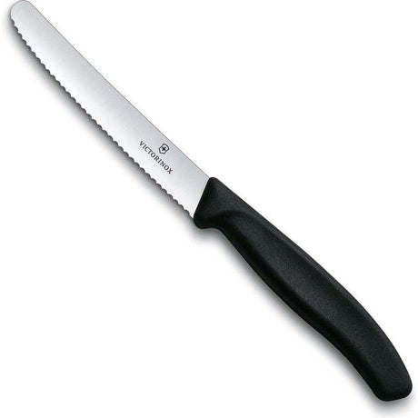 Victorinox tafel- tomatenmes gekarteld zwart lemmet