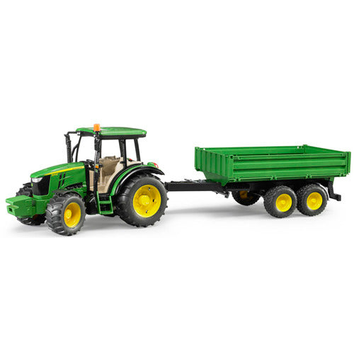 Bruder John Deere 5115M met aanhanger