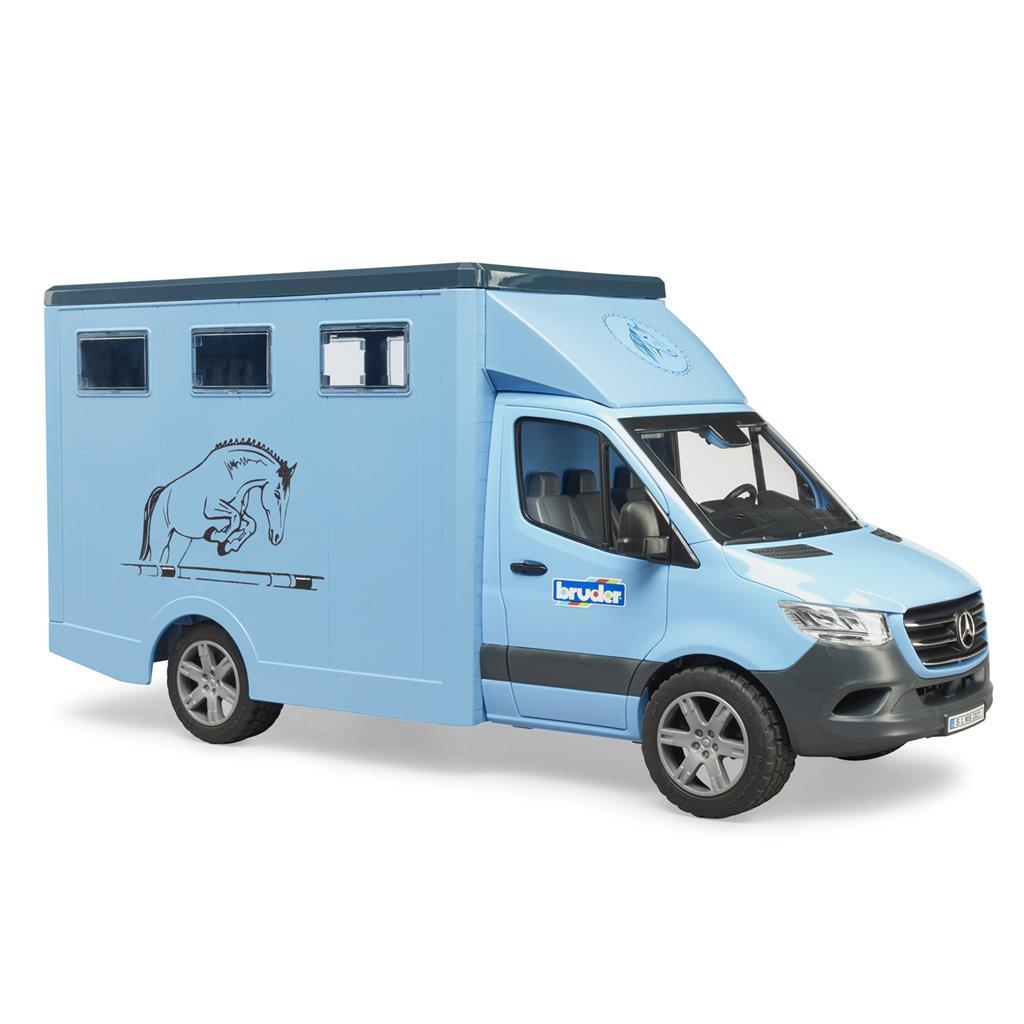 Bruder MB Sprinter dierentransporter met paard