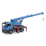 Bruder 3771 vrachtwagen man met kraan blauw