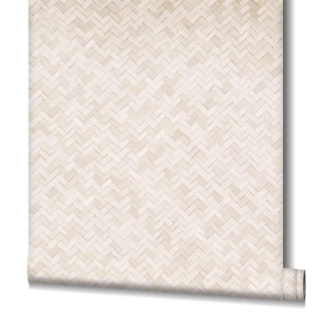 Noordwand behang botanica rattan wickerwork beige