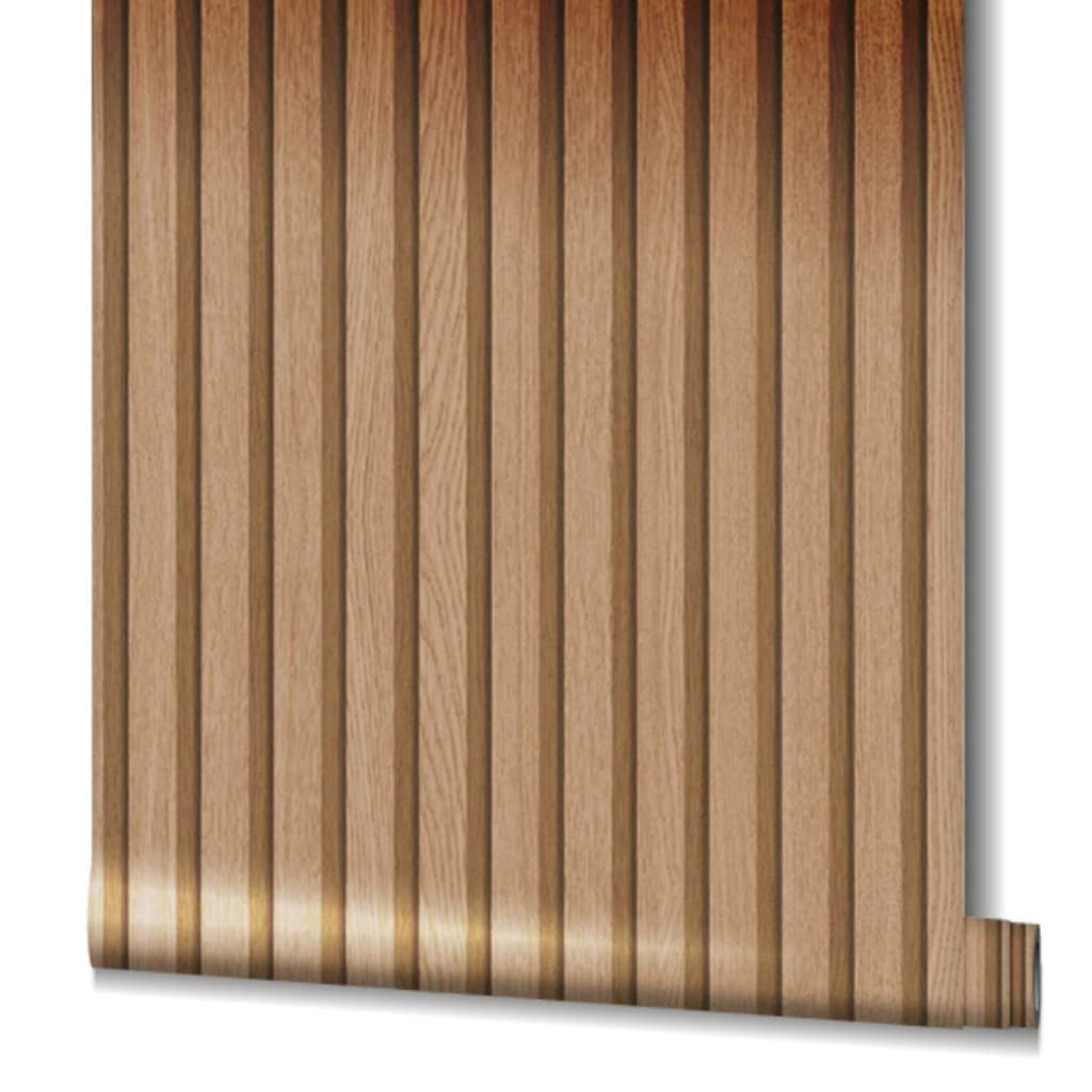 Noordwand noordwand behang botanica wooden slats bruin