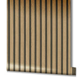 Noordwand noordwand behang botanica wooden slats bruin en eikenkleurig