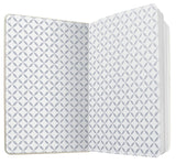 Sigel si-jn126 notitieboek jolie flair a6 hardcover gelinieerd gletsjer grijs 174 blz 80g