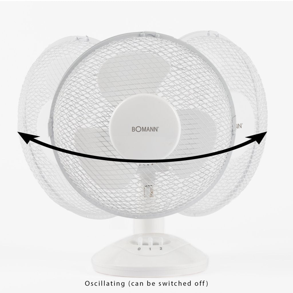 Bomann bomann vl 1137 cb tafelventilator 23 cm wit