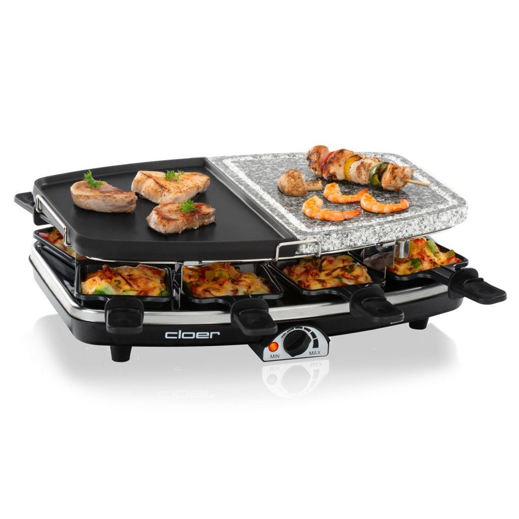 Cloer cloer 6435 raclettegrill met natuursteen 1200w