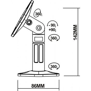 Reflecta reflecta speakerstand sono 2.1 wit