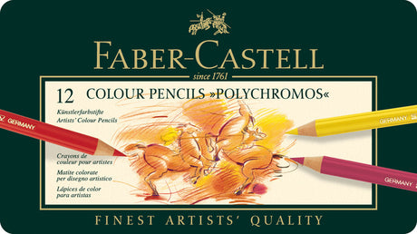 Faber-castell kleurpotloden - polychromos - blik 12 stuks - fc-110012