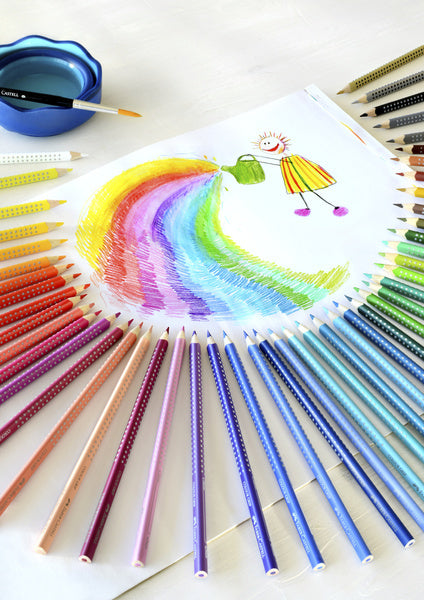 Faber-castell kleurpotloden - colour grip - blik 24 stuks - fc-112423