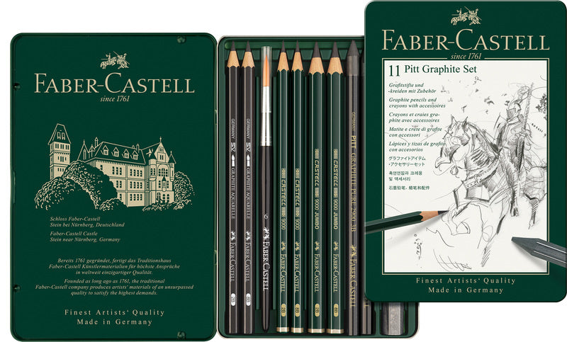 Faber castell faber castell fc-112972 grafietset faber-castell pitt 11-delig