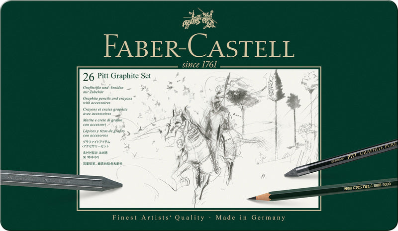 Faber castell faber castell fc-112974 grafietset faber-castell pitt 26-delig