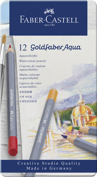 Faber castell faber castell fc-114612 aquarelkleurpotlood faber-castell goldfaber etui 12 stuks