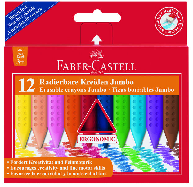 Faber castell faber castell fc-122540 krijt grip doos 12 stuks