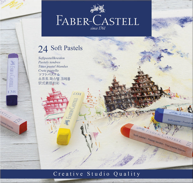 Faber castell faber castell fc-128324 pastelkrijt studio softpastel 24 delig etui