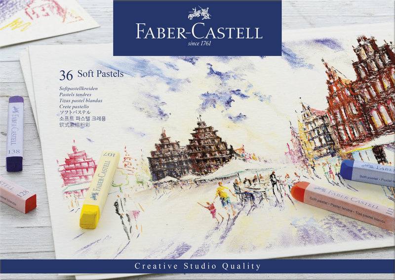 Faber castell faber castell fc-128336 pastelkrijt studio softpastel 36 delig etui