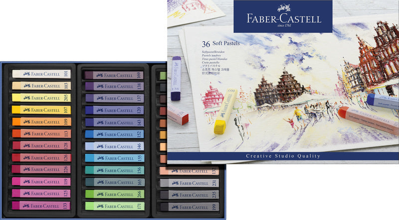 Faber castell faber castell fc-128336 pastelkrijt studio softpastel 36 delig etui