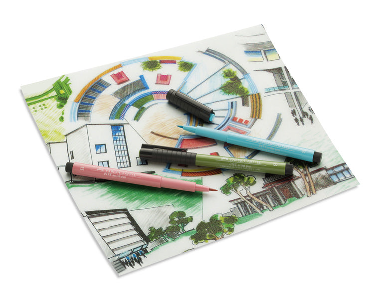 Faber-castell brushpen - tekenstift - pitt artist pen - 6-delig - pastel kleuren - fc-167163