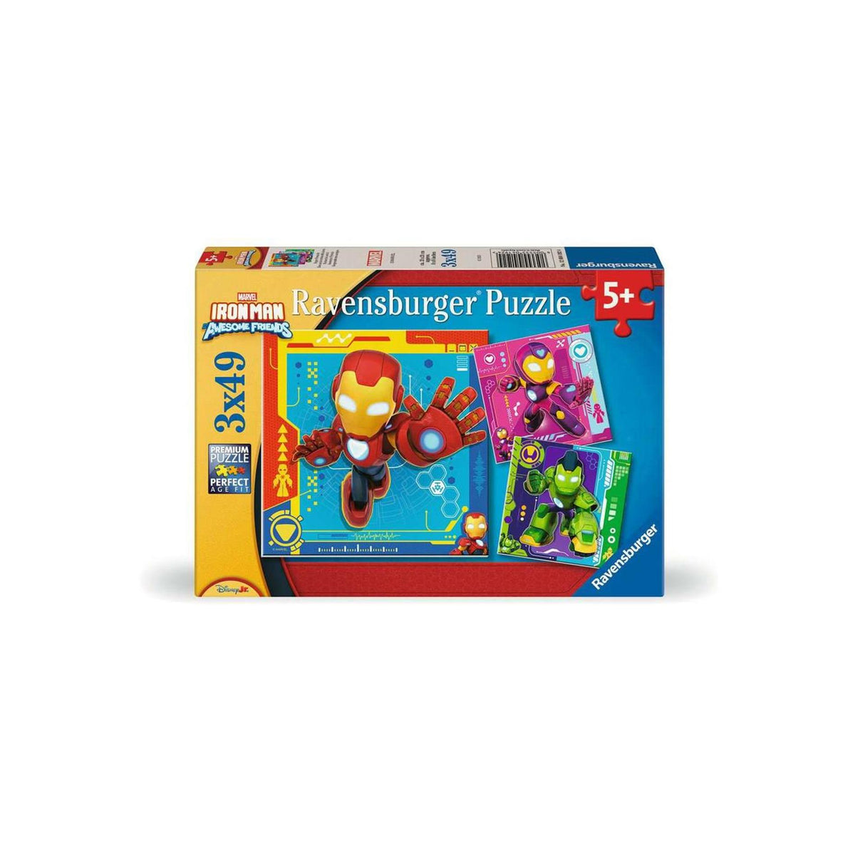 Ravensburger puzzel iron man his awesome friends - legpuzzel - 3x49 stukjes