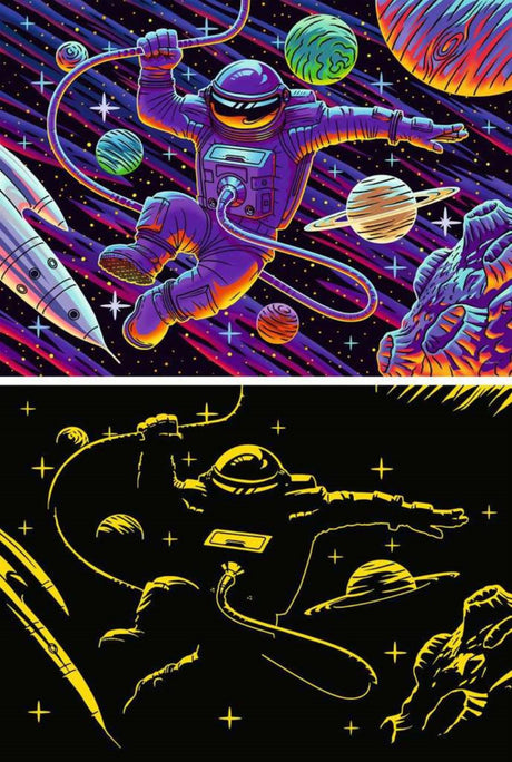 Ravensburger xxl-puzzel outer space adventure (star line) - 200 stukjes