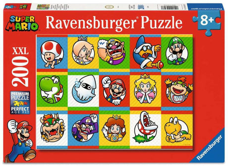 Ravensburger xxl-puzzel super mario character collection - 200 stukjes