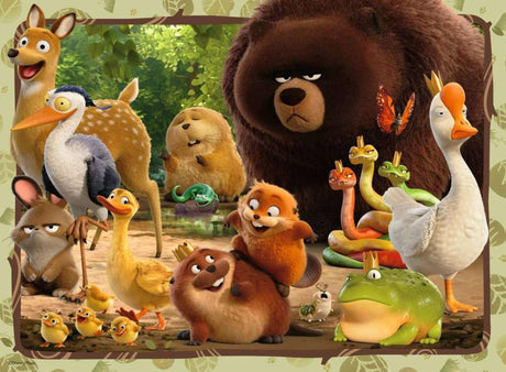 Ravensburger xxl-puzzel hoppers: secrets of the animal world - 100 stukjes