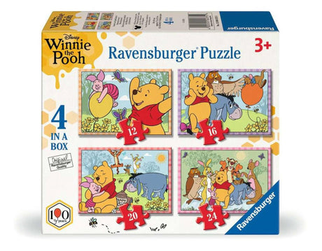 Ravensburger puzzelset winnie the pooh - 4 puzzels van 12, 16, 20 en 24 stukjes