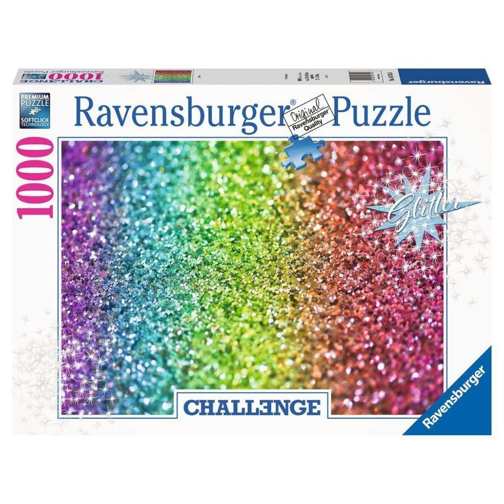 Ravensburger puzzel challenge glitter 1000 stukjes