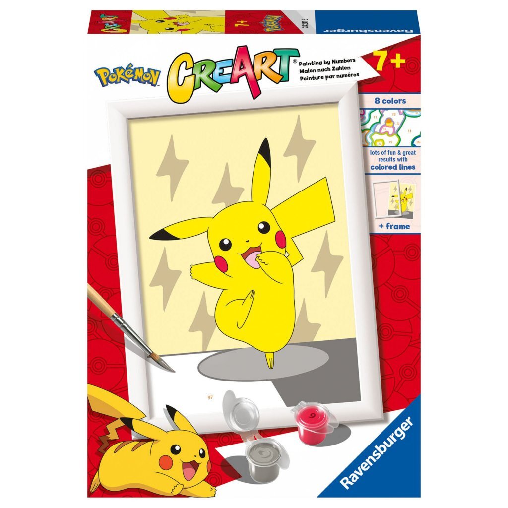 Ravensburger CreArt Schilderen op Nummer Pok eacute;mon Pikachu