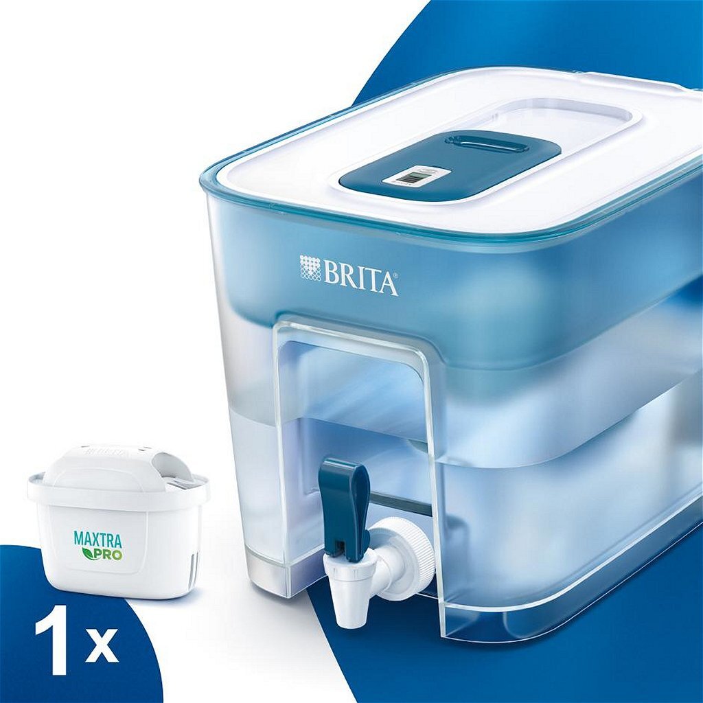 Brita brita flow waterfilter 8.2l blauw wit