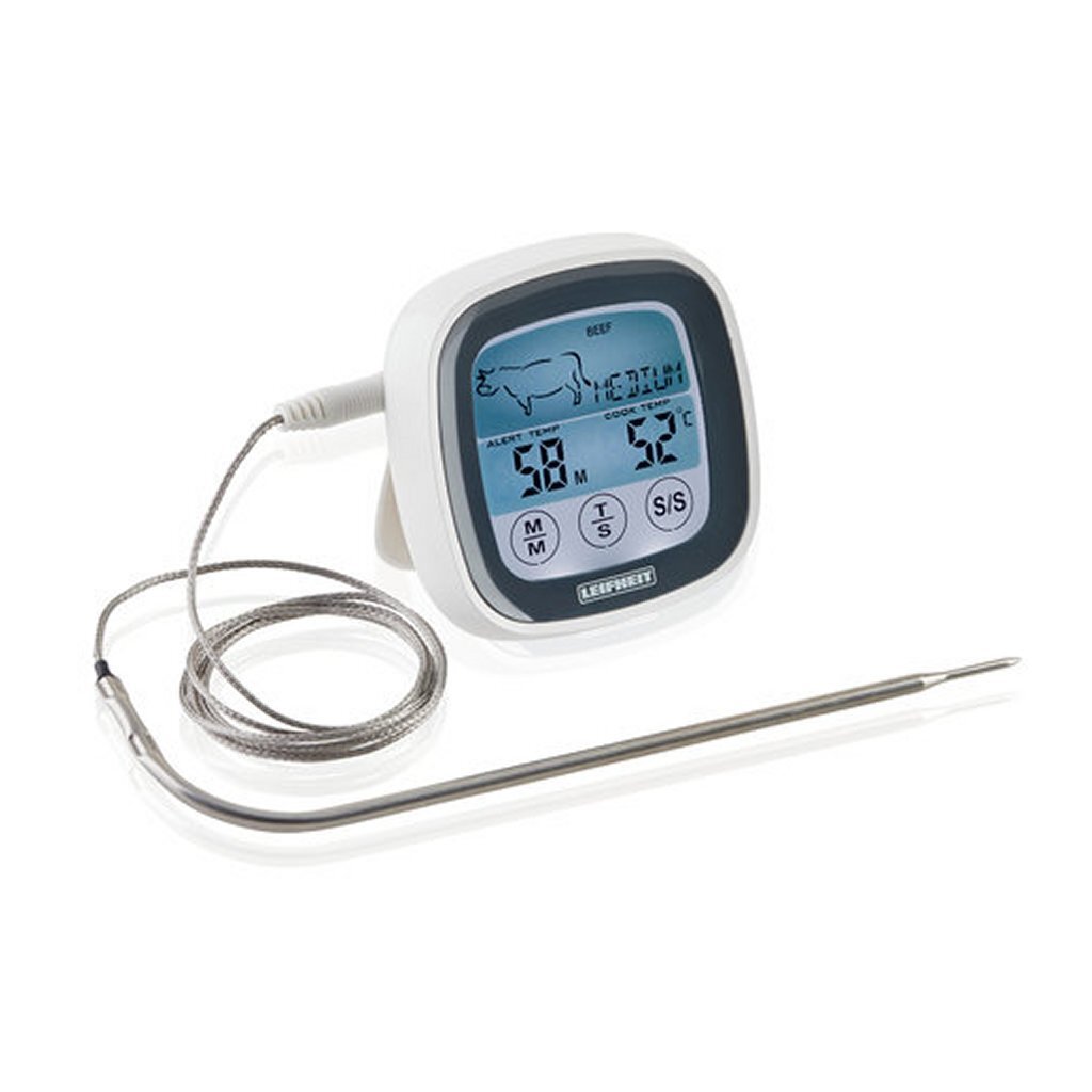 Leifheit leifheit 3223 digitale ovenen bbq thermometer wit grijs