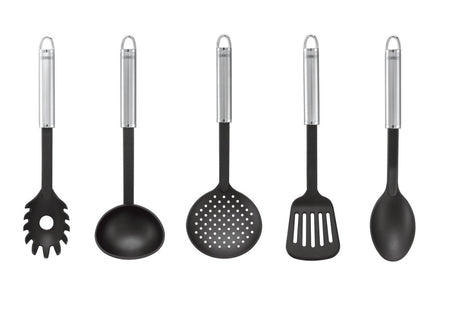 Leifheit sterling pastalepel spaghettilepel nylon - rvs - zwart