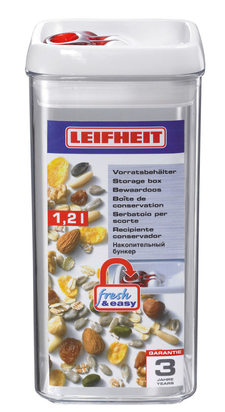 Leifheit Leifheit 31210 Voorraadbus Fresh Easy Hoekig 1,2L