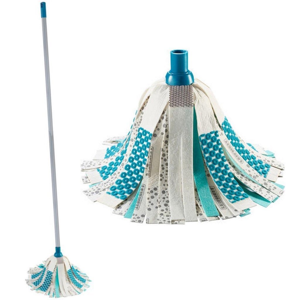 Leifheit leifheit 52119 3in1 mop turquoise grijs wit