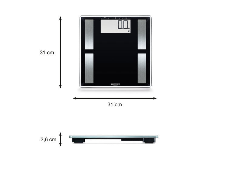 Soehnle Soehnle Lichaamsanalyseweegschaal Shape Sense Connect 50 180 kg zwart