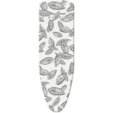 Leifheit strijkplankhoes perfect steam air board express s m - 125 x 40 cm strijkvlak - 3 mm dikke molton - zwart - wit