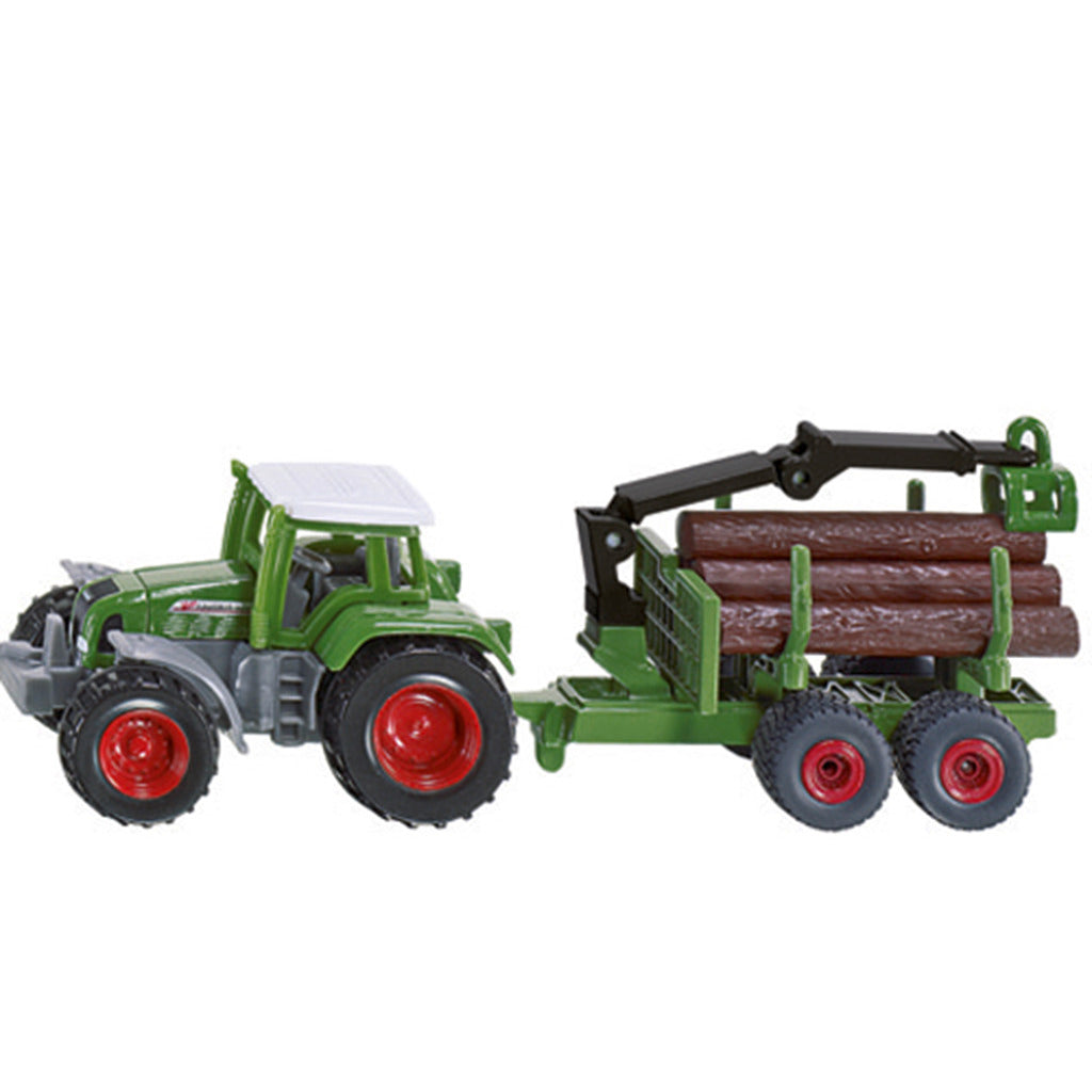 Siku 1645 Tractor Met Bosaanhangwagen 1:72