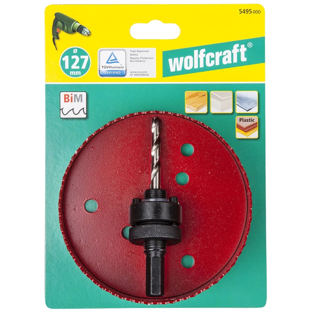 Wolfcraft Wolfcraft Gatenzaag 127 mm rood 5495000