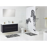 Ridder ridder douchemat zebra 54x54 cm wit en zwart