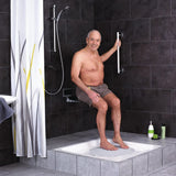 Ridder badkamer handgreep premium 30 cm aluminium chroom zwart