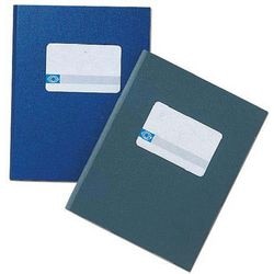 Registers djois a1042-126 80g m2 blauw 20,5x33cm gelijnd 100blz 50vel
