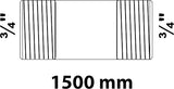 Kirchhoff smeedijzeren pijpnippel, verzinkt, 3 4 x 1500 mm, (23) - 989824255