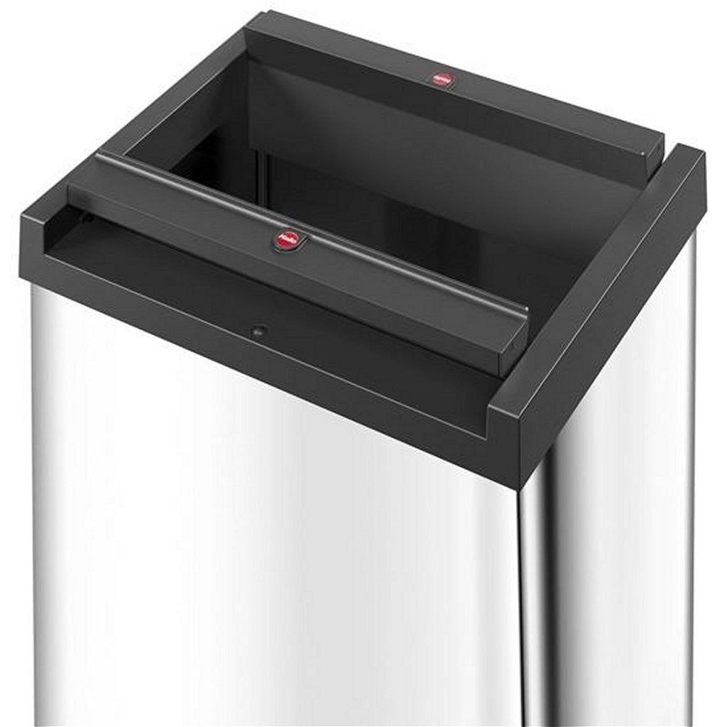 Hailo prullenbak 0840-111 zilver big-box swing l