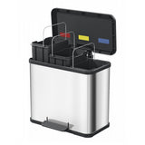 Hailo öko trio plus prullenbak - 3 x 9l - zwart
