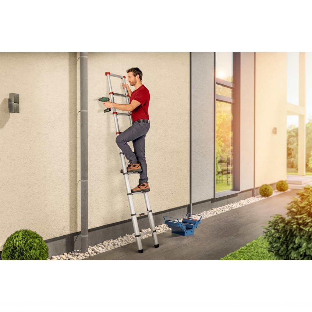 Hailo telescoopladder flexline 260 264 cm aluminium 7113-091