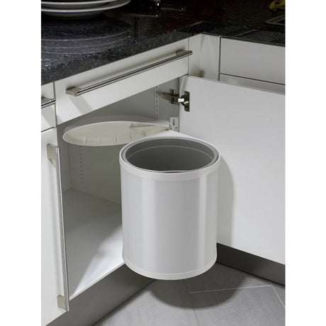 Hailo 3555-001 compact-box m prullenbak 15l wit